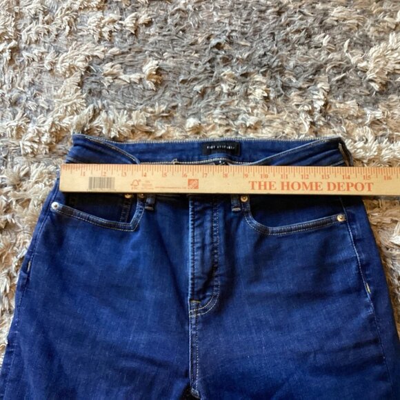 Free Assembly Blue Denim High Waisted Skinny Jeans Stretch Women’s Size 8 - Picture 4 of 8